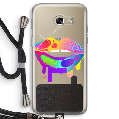 Lip Palette: Samsung Galaxy A5 (2017) Transparant Hoesje met koord