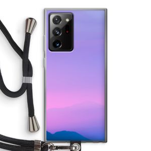 Sunset pastel: Samsung Galaxy Note 20 Ultra / Note 20 Ultra 5G Transparant Hoesje met koord