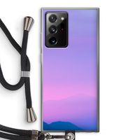 Sunset pastel: Samsung Galaxy Note 20 Ultra / Note 20 Ultra 5G Transparant Hoesje met koord