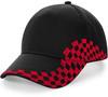 Beechfield CB159 Grand Prix Cap - Black/Classic Red - One Size