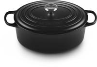 Le Creuset Braadpan Signature ovaal Mat Zwart ø 29 cm / 4,7 liter