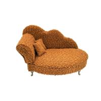 Doos-Juwelenkistje Versa Mosterd Polyester Metaal Spiegel Hout MDF 12,5 X 17 X 26,5 CM Sofa
