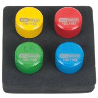 KS Tools 100.1185 RDKS / TPMS bandenontluchtingsset, 4-delig