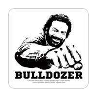 Bud Spencer Tin coasters Bulldozer 10 x 10 cm Bud Spencer Tin coasters Bulldozer 10 x 10 cm
