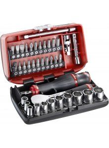 Facom 1/4 Socket Set 6Pt 5.5-14Mm R.181 38Pc - R.181NANOPB - R.181NANOPB