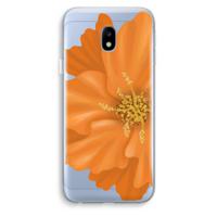 Orange Ellila flower: Samsung Galaxy J3 (2017) Transparant Hoesje