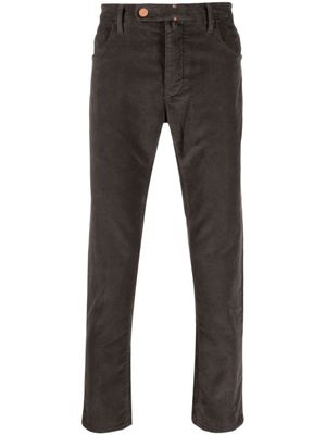 Incotex pantalon chino en velours côtelé - Gris