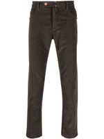 Incotex pantalon chino en velours côtelé - Gris