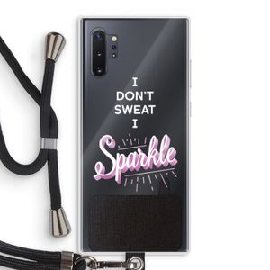 Sparkle quote: Samsung Galaxy Note 10 Plus Transparant Hoesje met koord