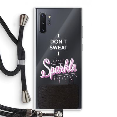 Sparkle quote: Samsung Galaxy Note 10 Plus Transparant Hoesje met koord