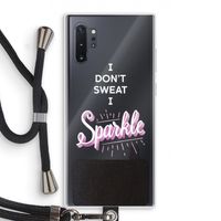 Sparkle quote: Samsung Galaxy Note 10 Plus Transparant Hoesje met koord