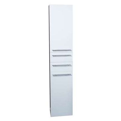 Differnz badkamerkast Force - hoogglans wit - rechts hoog - 35x30x176 cm