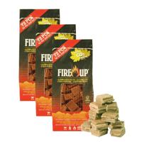 Fire-up Barbecue aanmaakblokjes - 216x - bruin - reukloos - niet giftig - BBQ