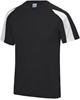 Just Cool JC003J Kids´ Contrast Cool T - Jet Black/Arctic White - 7/8 (M)