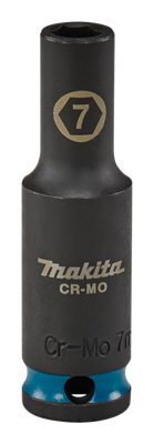 Makita Krachtdop Impact Black, 3/8 7mm lang - E-16243