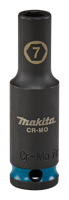Makita Krachtdop Impact Black, 3/8 7mm lang - E-16243