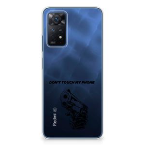 Xiaomi Redmi Note 11 Pro 5G Silicone-hoesje Gun Don't Touch My Phone