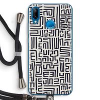 Moroccan Print: Huawei P20 Lite Transparant Hoesje met koord