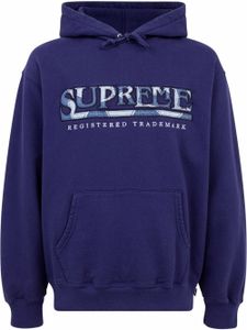 Supreme hoodie à logo - Bleu