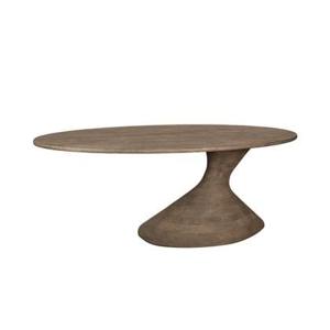 PTMD Nemo Grey Mango Wooden Dining Table Oval 220cm