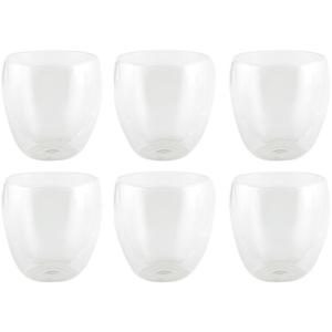 Luxe dubbelwandige theeglazen - 6x stuks - 200 ml - Koffie/thee bekers en glazen