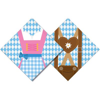 Servetten Oktoberfest Cartoon (20st)