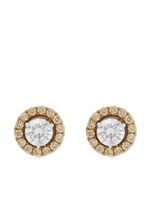 HYT Jewelry puces d'oreille en or jaune et blanc 18ct pavées de diamants - thumbnail