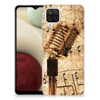Samsung Galaxy A12 | Siliconen hoesje | met foto Bladmuziek
