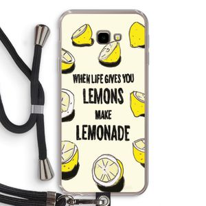 Lemonade: Samsung Galaxy J4 Plus Transparant Hoesje met koord