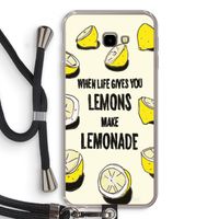 Lemonade: Samsung Galaxy J4 Plus Transparant Hoesje met koord