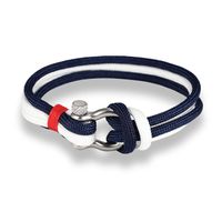 LGT Jewels Marine armband Double Navy Blue White - thumbnail