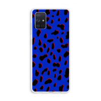 Blue Leopard: Galaxy A71 Transparant Hoesje
