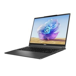 MSI Creator 16 AI Studio A1VHG-094NL Intel Core Ultra 9 185H Laptop 40,6 cm (16") UHD+ 64 GB DDR5-SDRAM 2 TB SSD NVIDIA GeForce RTX 4080 Wi-Fi 7 (802.11be) Windows 11 Pro Grijs