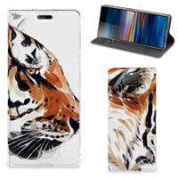 Bookcase Sony Xperia 10 Watercolor Tiger