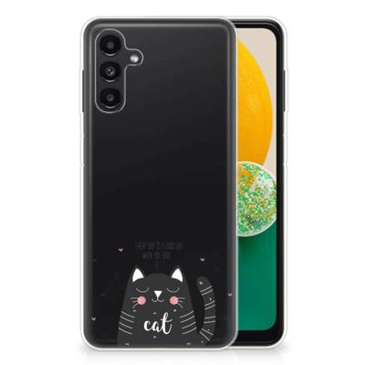 Samsung Galaxy A13 | A04s Telefoonhoesje met Naam Cat Good Day Samsung Galaxy A13 | A04s Telefoonhoesje met Naam Cat Good Day