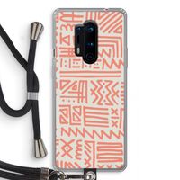 Marrakech Pink: OnePlus 8 Pro Transparant Hoesje met koord
