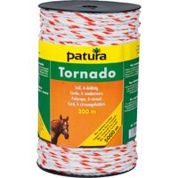 Patura tornado cord wit/oranje, 500m rol - thumbnail