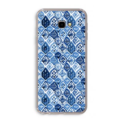 Blauw motief: Samsung Galaxy J4 Plus Transparant Hoesje