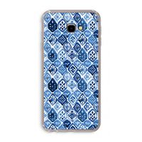 Blauw motief: Samsung Galaxy J4 Plus Transparant Hoesje Blauw motief: Samsung Galaxy J4 Plus Transparant Hoesje