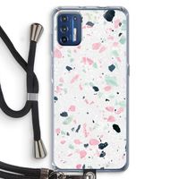 Terrazzo N°3: Motorola Moto G9 Plus Transparant Hoesje met koord