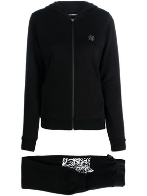 Plein Sport survêtement à logo imprimé - Noir