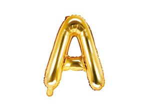 Folieballon Goud Letter &apos;A&apos; - 35cm