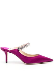 Jimmy Choo mules Bing 65 mm en satin - Violet