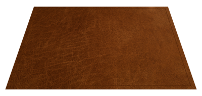 Placemat hout Bruin leereffect