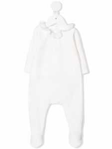 Chloé Kids pyjama à col volanté - Blanc