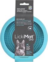 Lickimat likmat ufo hond 18x3 cm turquoise - Gebr de boon