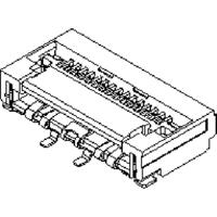 Molex 5022443330 FFC/FPC-aansluiting Totaal aantal polen: 33 Rastermaat: 0.5 mm Inhoud: 1 stuk(s) Tape on Full reel