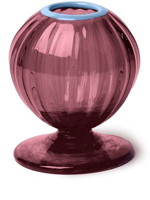 La DoubleJ vase Onion en verre - Violet