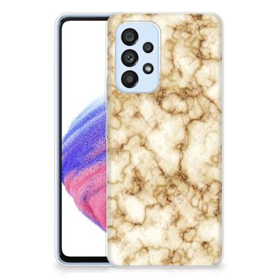 Samsung Galaxy A53 5G | TPU | Siliconen hoesje | Marmer Goud