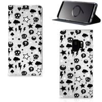 Mobiel BookCase Samsung Galaxy S9 Silver Punk
